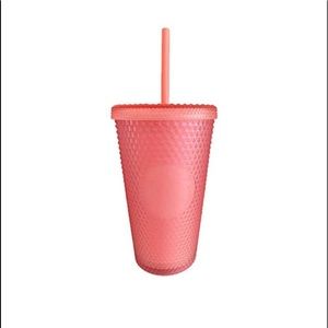 NWT Starbucks Grande Pink Lemonade Studded Cuo